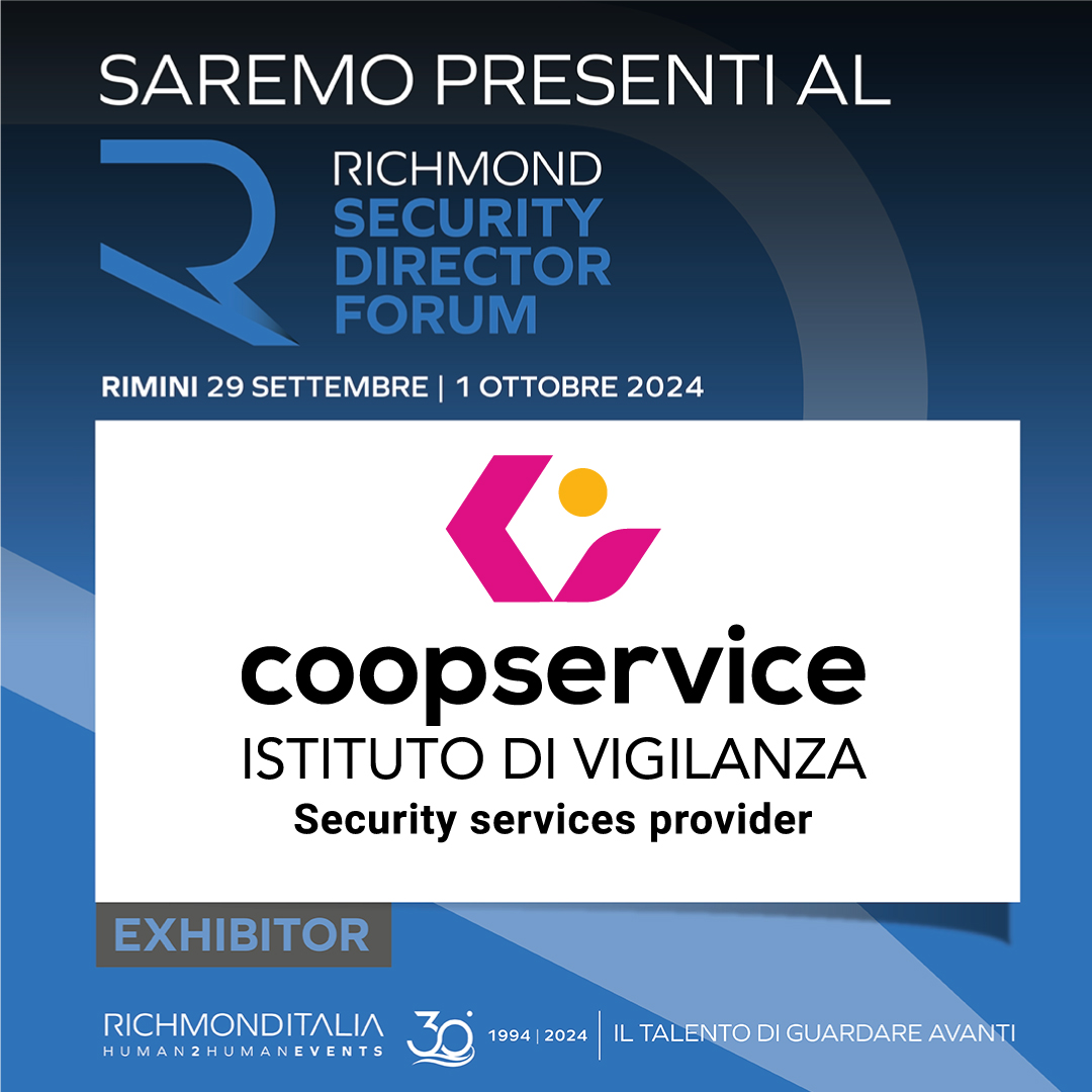Istituto di Vigilanza Coopservice al Richmond Security Director Forum 2024